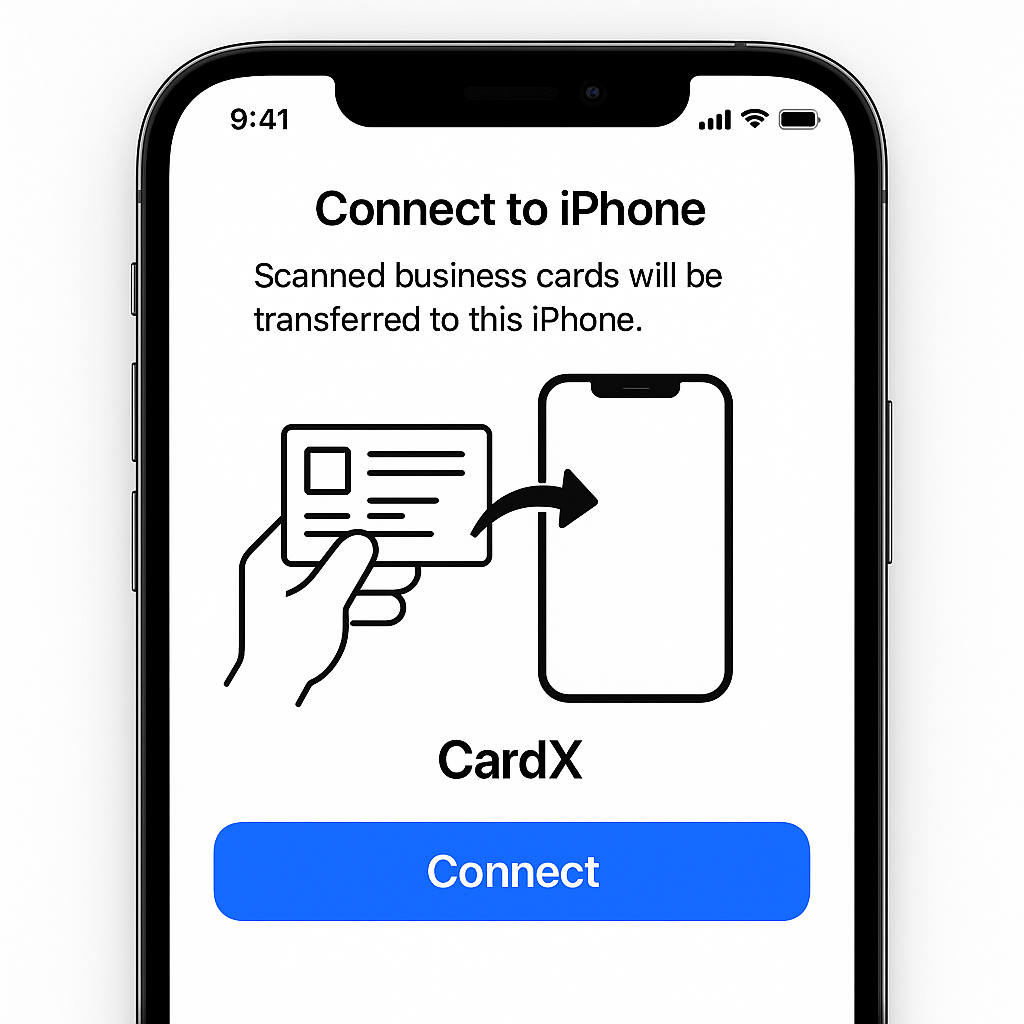 商务联系人管理界面 - 数字化名片整理
