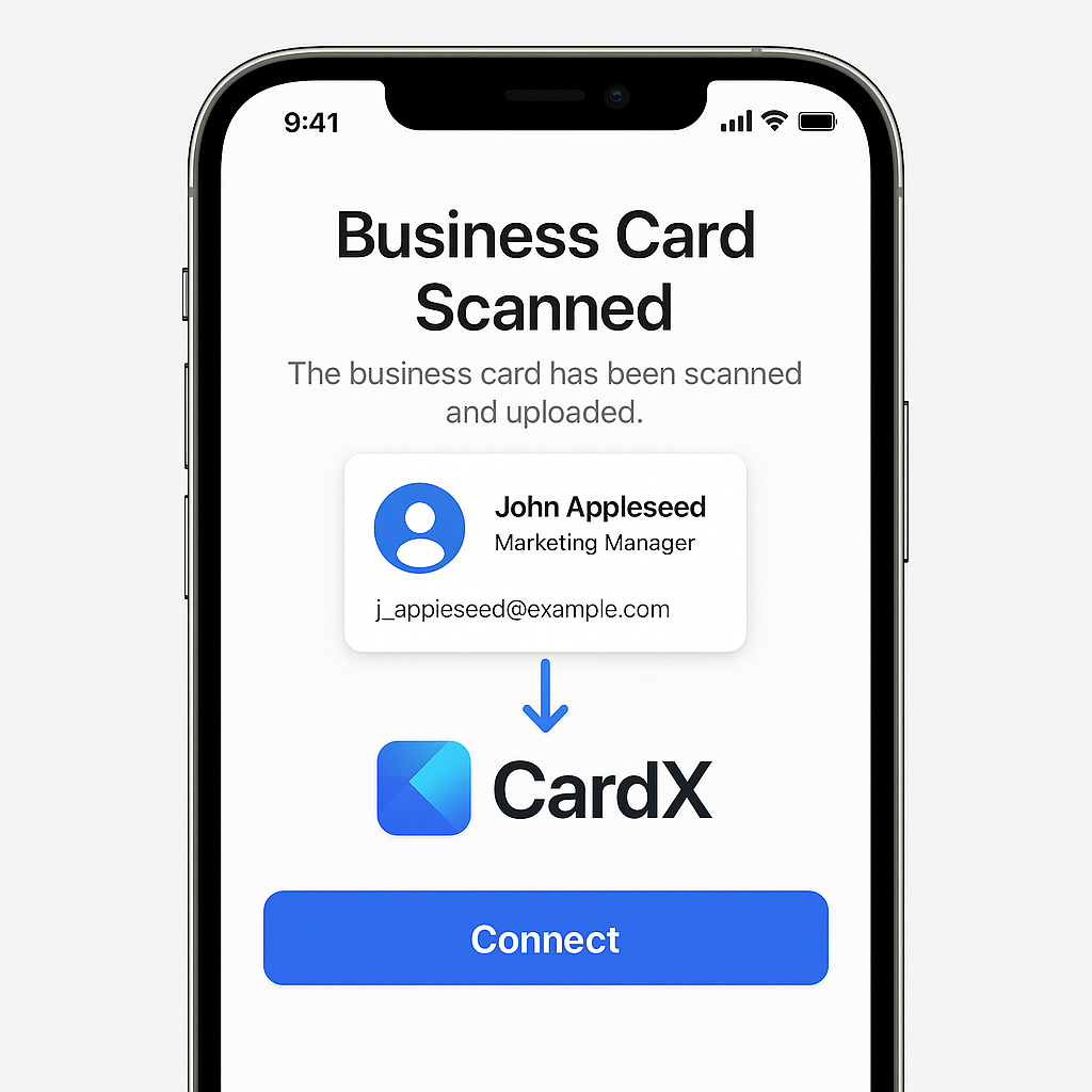 钛合金名片扫描器扫描界面 - 智能识别