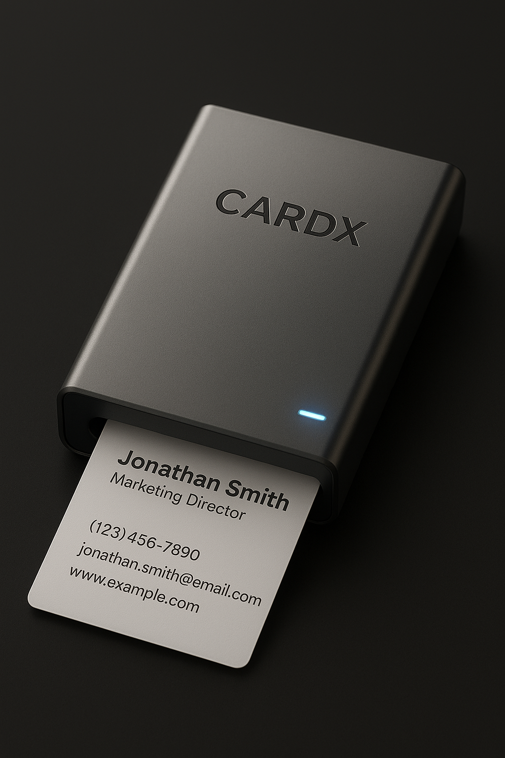 CardX 高端钛合金名片扫描器 - OCR技术 蓝牙5.2 智能读取器